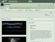 Tablet Screenshot of du5t-music.deviantart.com