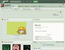 Tablet Screenshot of conan27.deviantart.com