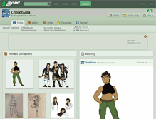 Tablet Screenshot of childofaura.deviantart.com