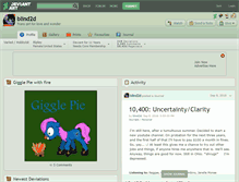 Tablet Screenshot of blind2d.deviantart.com