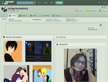 Tablet Screenshot of ninjaprincessholly.deviantart.com