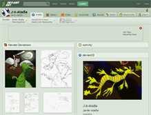 Tablet Screenshot of j-a-atadia.deviantart.com
