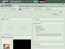 Tablet Screenshot of lovershop.deviantart.com