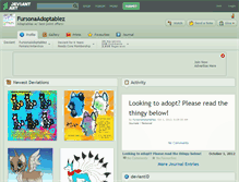 Tablet Screenshot of fursonaadoptablez.deviantart.com