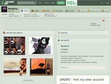 Tablet Screenshot of mrsterio.deviantart.com