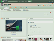 Tablet Screenshot of letsgofishing.deviantart.com