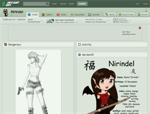 Tablet Screenshot of nirindel.deviantart.com