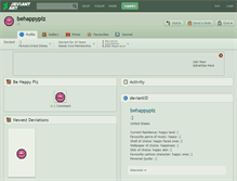 Tablet Screenshot of behappyplz.deviantart.com