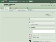 Tablet Screenshot of invadershade1094.deviantart.com
