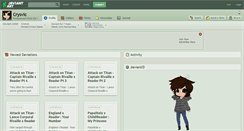 Desktop Screenshot of crysvic.deviantart.com