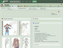 Tablet Screenshot of huxaiu.deviantart.com