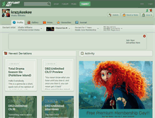 Tablet Screenshot of krazykeekee.deviantart.com