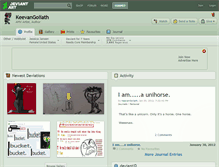 Tablet Screenshot of keevangoliath.deviantart.com