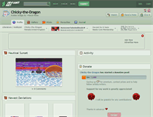 Tablet Screenshot of chicky-the-dragon.deviantart.com