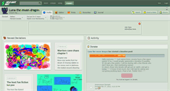 Desktop Screenshot of luna-the-moon-dragon.deviantart.com