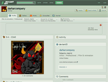 Tablet Screenshot of darkarcompany.deviantart.com
