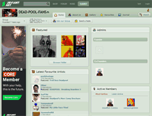 Tablet Screenshot of dead-pool-fans.deviantart.com