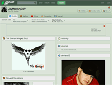 Tablet Screenshot of jaymonkey269.deviantart.com