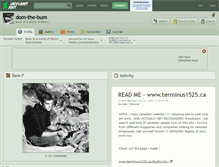 Tablet Screenshot of dom-the-bum.deviantart.com