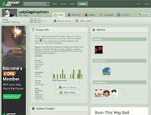 Tablet Screenshot of ladygagainspired.deviantart.com