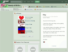 Tablet Screenshot of beauty-of-birth.deviantart.com