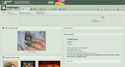 Desktop Screenshot of hedgehogpie.deviantart.com