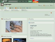 Tablet Screenshot of hedgehogpie.deviantart.com