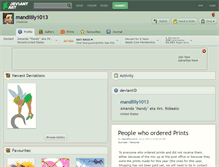 Tablet Screenshot of mandilily1013.deviantart.com