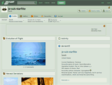 Tablet Screenshot of je-suis-starflite.deviantart.com