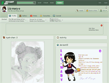 Tablet Screenshot of liz-mary-o.deviantart.com