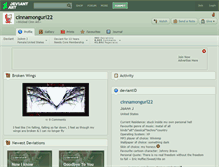 Tablet Screenshot of cinnamongurl22.deviantart.com