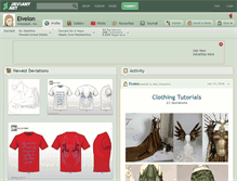 Tablet Screenshot of elvelon.deviantart.com