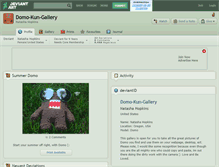 Tablet Screenshot of domo-kun-gallery.deviantart.com