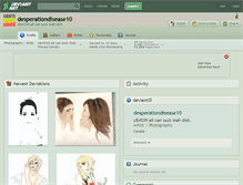 Tablet Screenshot of desperationdisease10.deviantart.com