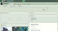 Desktop Screenshot of dakota-wolf.deviantart.com