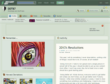 Tablet Screenshot of ddt87.deviantart.com