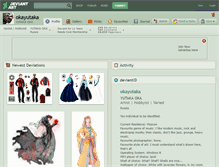 Tablet Screenshot of okayutaka.deviantart.com