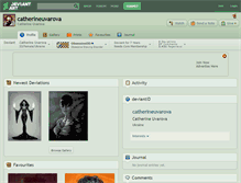 Tablet Screenshot of catherineuvarova.deviantart.com