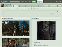 Tablet Screenshot of mopar126.deviantart.com