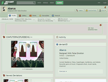 Tablet Screenshot of abarus.deviantart.com
