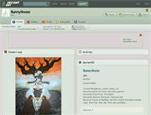 Tablet Screenshot of bunnynoose.deviantart.com