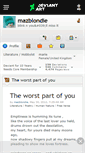 Mobile Screenshot of mazblondie.deviantart.com
