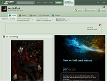 Tablet Screenshot of morbidfool.deviantart.com