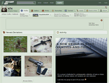 Tablet Screenshot of n74.deviantart.com