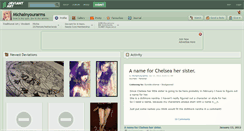 Desktop Screenshot of michainyourarms.deviantart.com