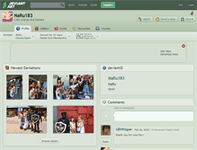 Tablet Screenshot of naru183.deviantart.com