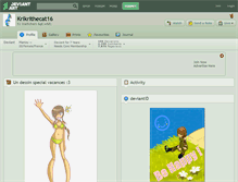 Tablet Screenshot of krikrithecat16.deviantart.com