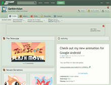 Tablet Screenshot of gerkinvision.deviantart.com