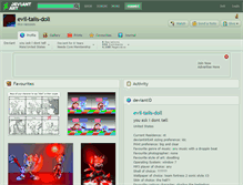 Tablet Screenshot of evil-tails-doll.deviantart.com