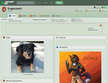 Tablet Screenshot of dragonzeek1.deviantart.com